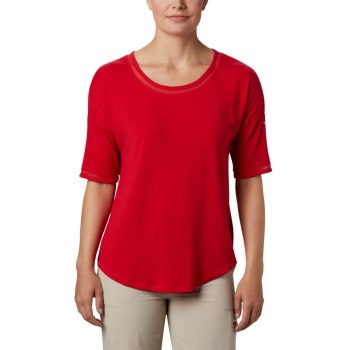 Columbia Ženske PFG Fishing - Water Knit 3/4 Sleeve Crvene | PFZO-09167